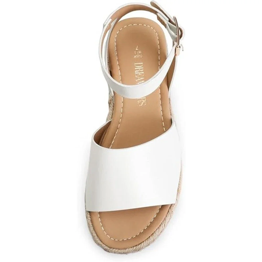 Dream Pairs Womens 8.5 White 2.5